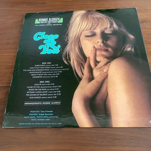 Ronnie Aldrich and His Two Pianos Close to You Vinyl - Picture 2 of 2